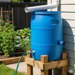 Collect rainwater & seal doors to boost home efficiency.